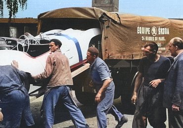 Přepravit v roce 1950 soutěžní Škodovku na závod v Le Mans bylo docela drama