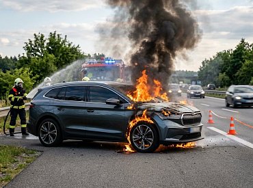 Časté požáry elektromobilů jsou prý mýtus. Ve skutečnosti hoří údajně mnohem méně než spalováky
